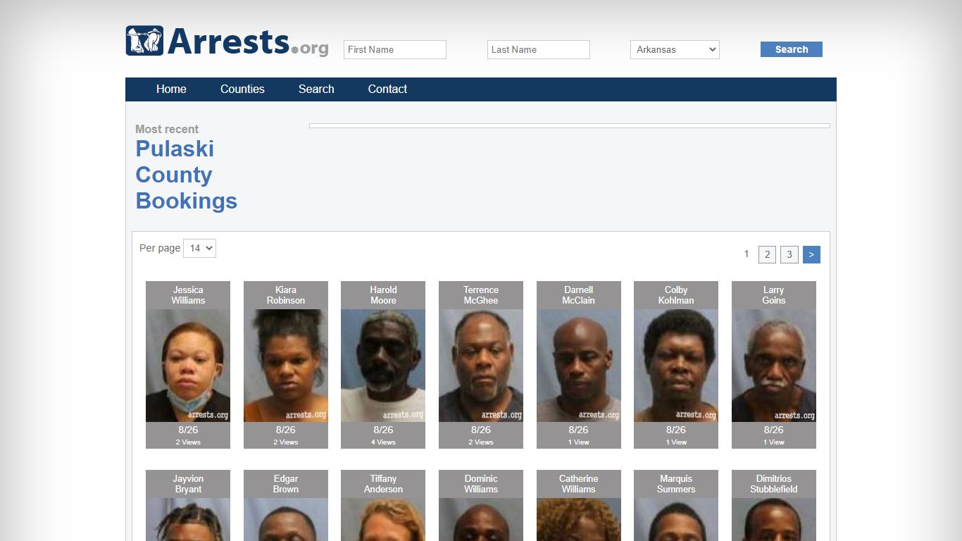 Pulaski County Arrests and Inmate Search